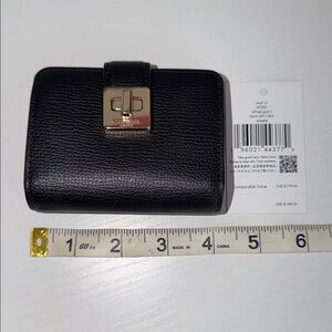 Kate Spade Black Wallet with Gold Hardware